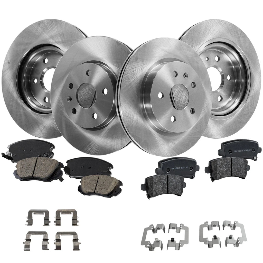 Brake Disc Rotor and Pad Kit for Chevy Impala, Regal (2014–2019)