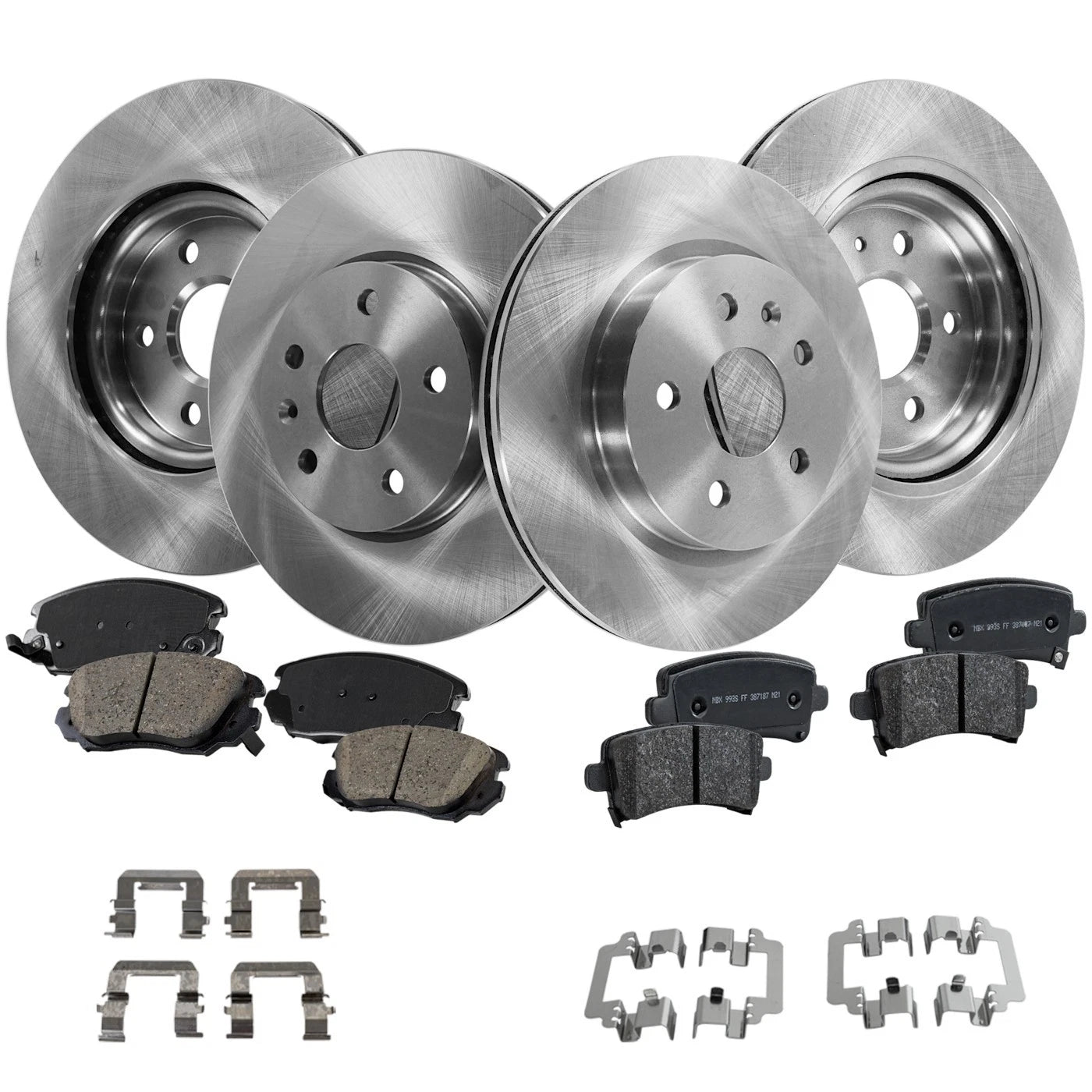 Brake Disc Rotor and Pad Kit for Chevy Impala, Regal (2014–2019)