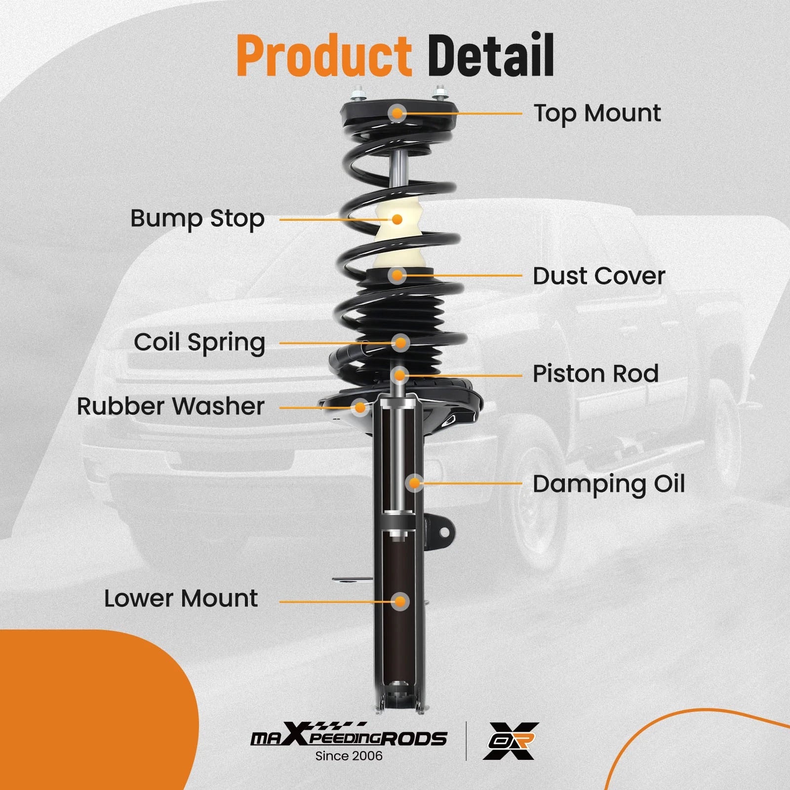 Rear Strut Spring for Toyota Corolla (1993-2002)
