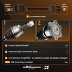 2X CV Axles for Infiniti G25 G35 Q40 Nissan 370Z (2007–2015)