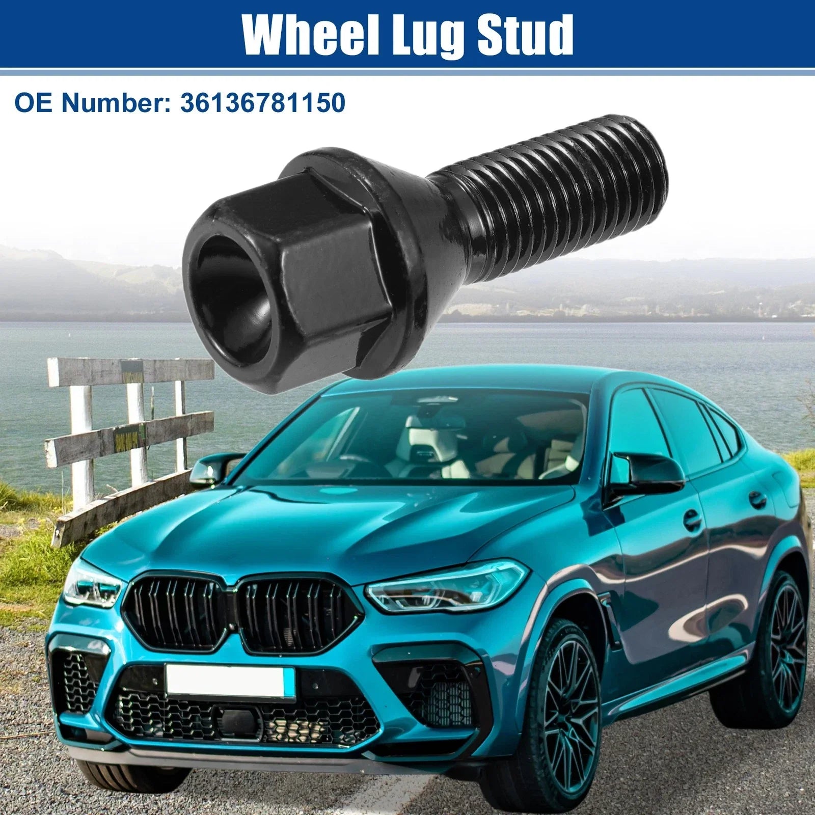 10 x M12x1.5 Wheel Lug Bolt Nut for BMW E46 E39 E90
