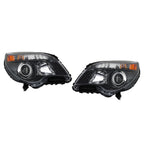 Headlamp Assembly for Chevy Equinox (2011-2015) Clear Halogen Black
