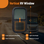 12" x 22" RV Camper Window for Trailer/Cargo Truck (Vertical Mount)