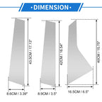 6 Pcs Door Pillar Window Trim for Hyundai Tucson (2021-2023) Silver Tone