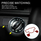 Auto Headlight Switch Cover Sticker for Mercedes-Benz A B C E G Class (2013-2023)