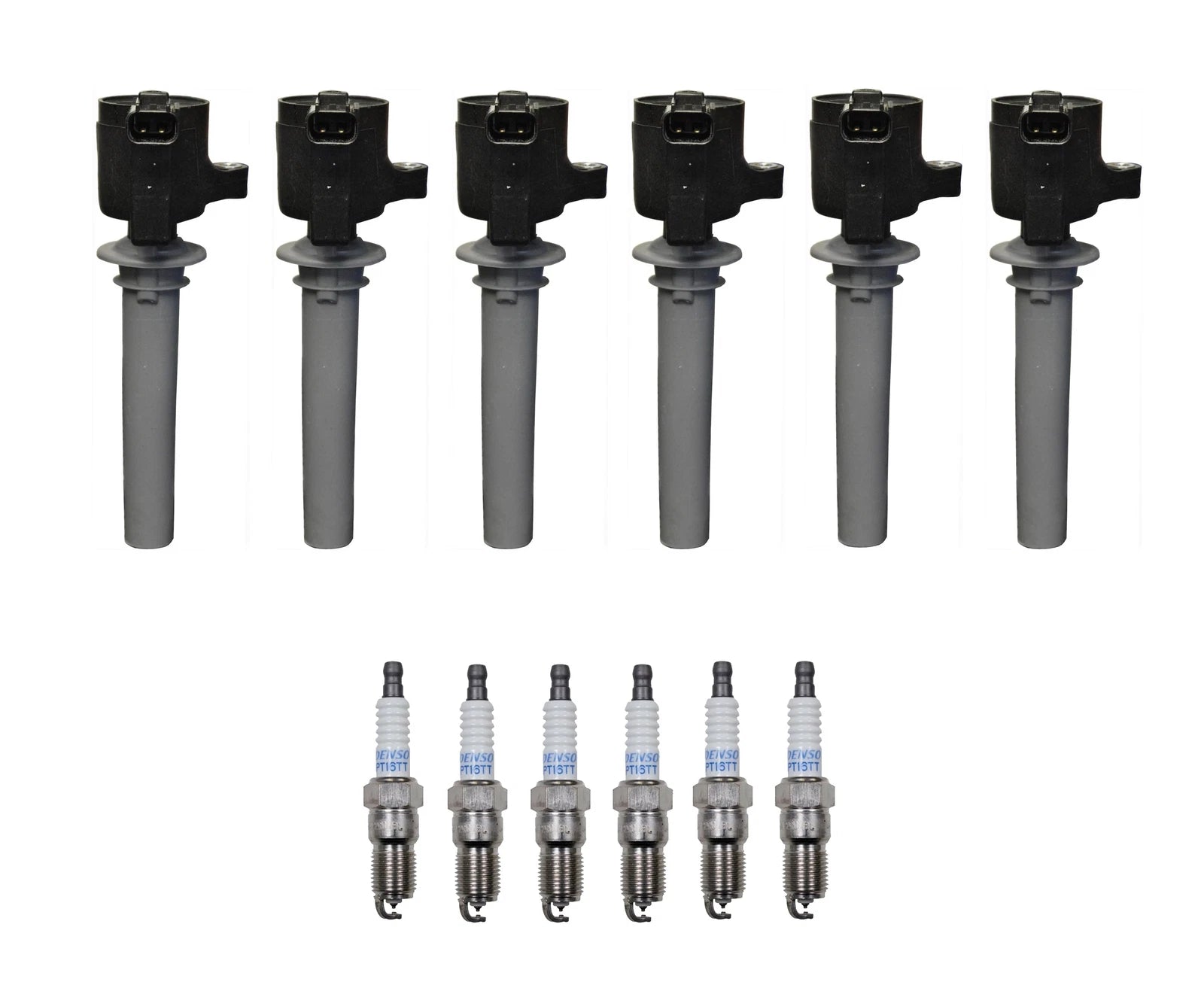 Set of 6 Ignition Coils & 6 Platinum Spark Plugs for Ford Mazda Mercury
