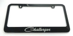License Plate Frame for Dodge Challenger (Black with Silver Logo)