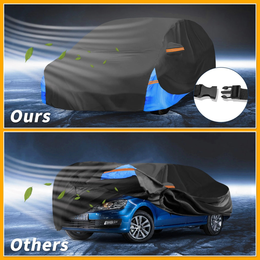 Car Cover Waterproof All Weather for VW Polo (2010–2023) 210D-PU
