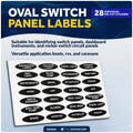 28 Pcs Boat Switch Panel Labels for Five Oceans FO3929