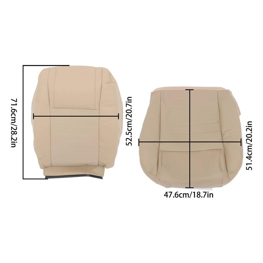 Set of 4 Tan Front Seat Covers for Ford Mustang GT (2005–2009)