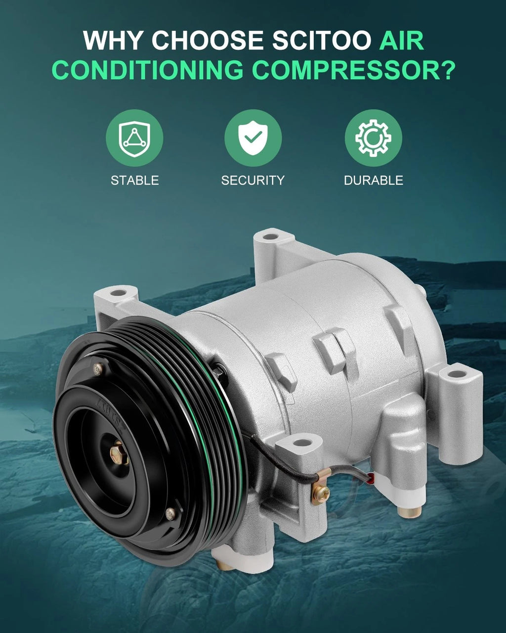 A/C Compressor w/Clutch for Isuzu Rodeo (1998–2004)