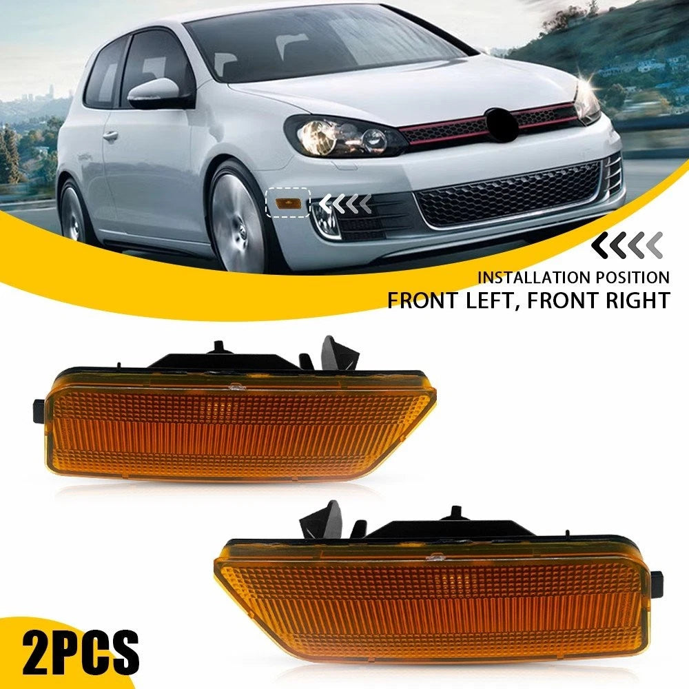 Amber Front Fender Side Marker Lamp Housing for VW Golf GTI (2010–2014)