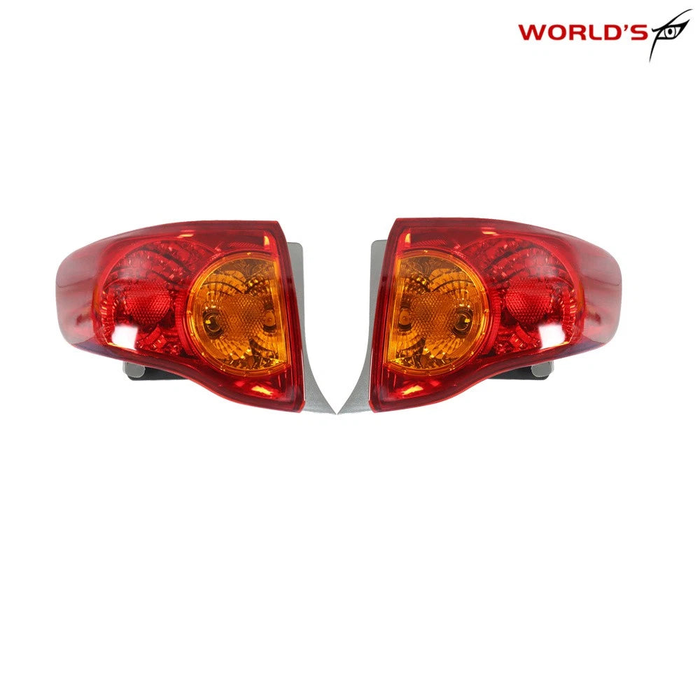 Set of 2 Red Outer Tail Light Lamps for Toyota Corolla (2009–2010)