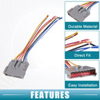Set of 1 Car Stereo CD Player Receiver Wiring Harness for Ford Crown (1986–2004) 724117875961