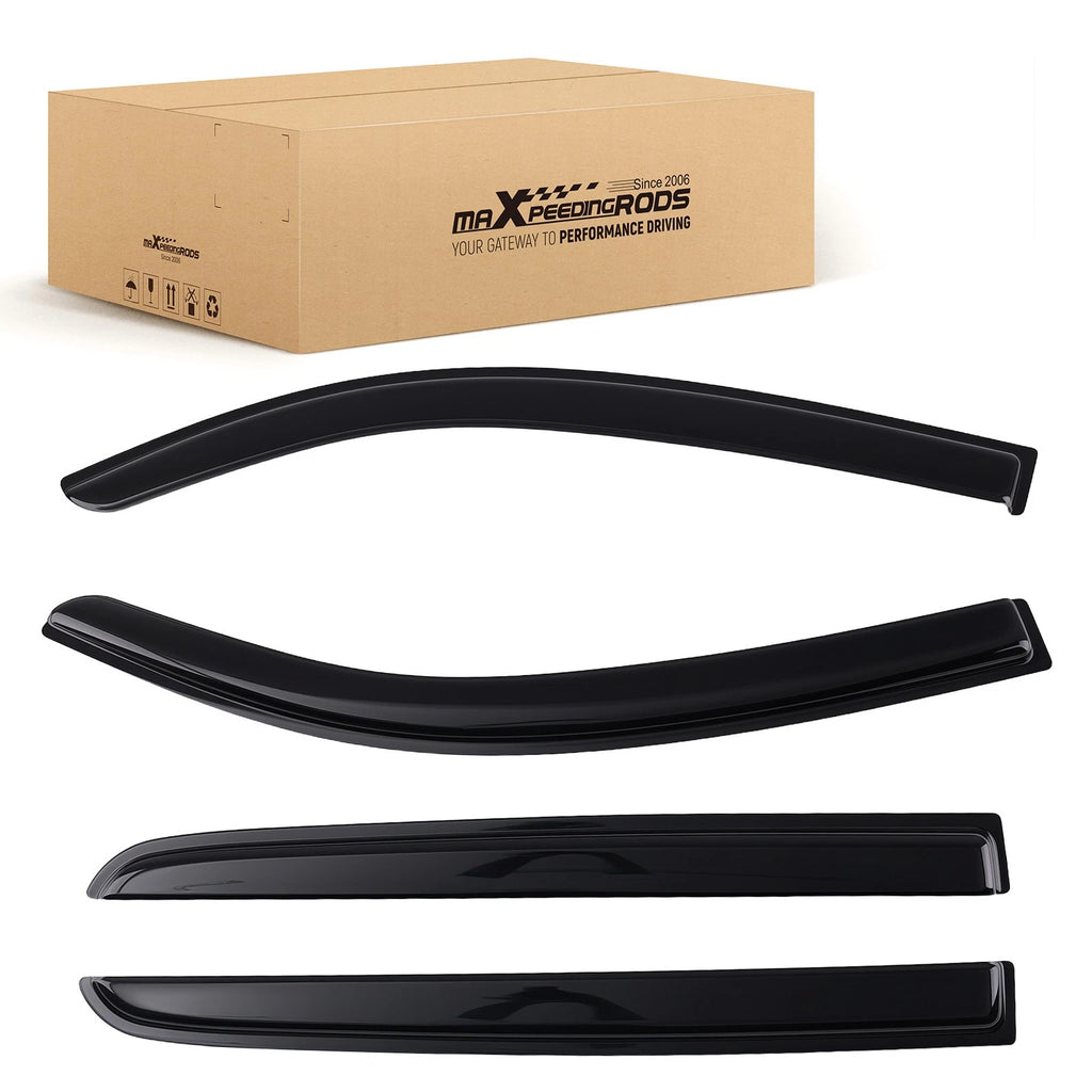 Set of 4 Rain Guards Window Deflectors for Toyota Tundra (2007–2021)