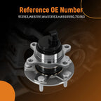 2pc Front Wheel Hub & Bearing Assembly for Lexus LS430 (2001–2006) 40744002E