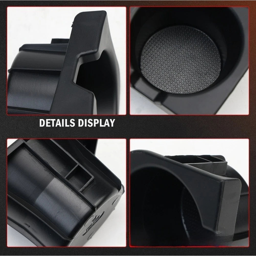 2X Center Console Cup Holder Insert for Toyota Tacoma (2005–2017) Black