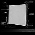 Full Aluminum Replacement Radiator for Hyundai Sonata 2.0T Hybrid (2015–2019) DPI 13506