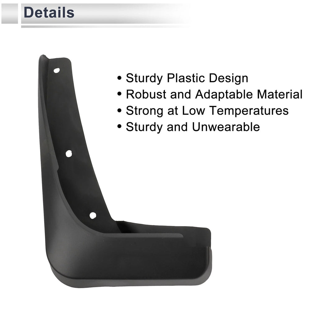 Set of 2 Mud Flaps Splash Guards for Audi A3 Saloon (2012–2015)