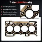 Set of 2 MLS Head Gaskets for Nissan Cube Sentra Versa (2007–2012)