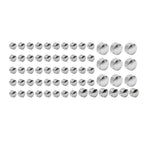 63 Pcs Chrome Engine Topper Bolt Caps for Harley Softail FXST (2000-2006)