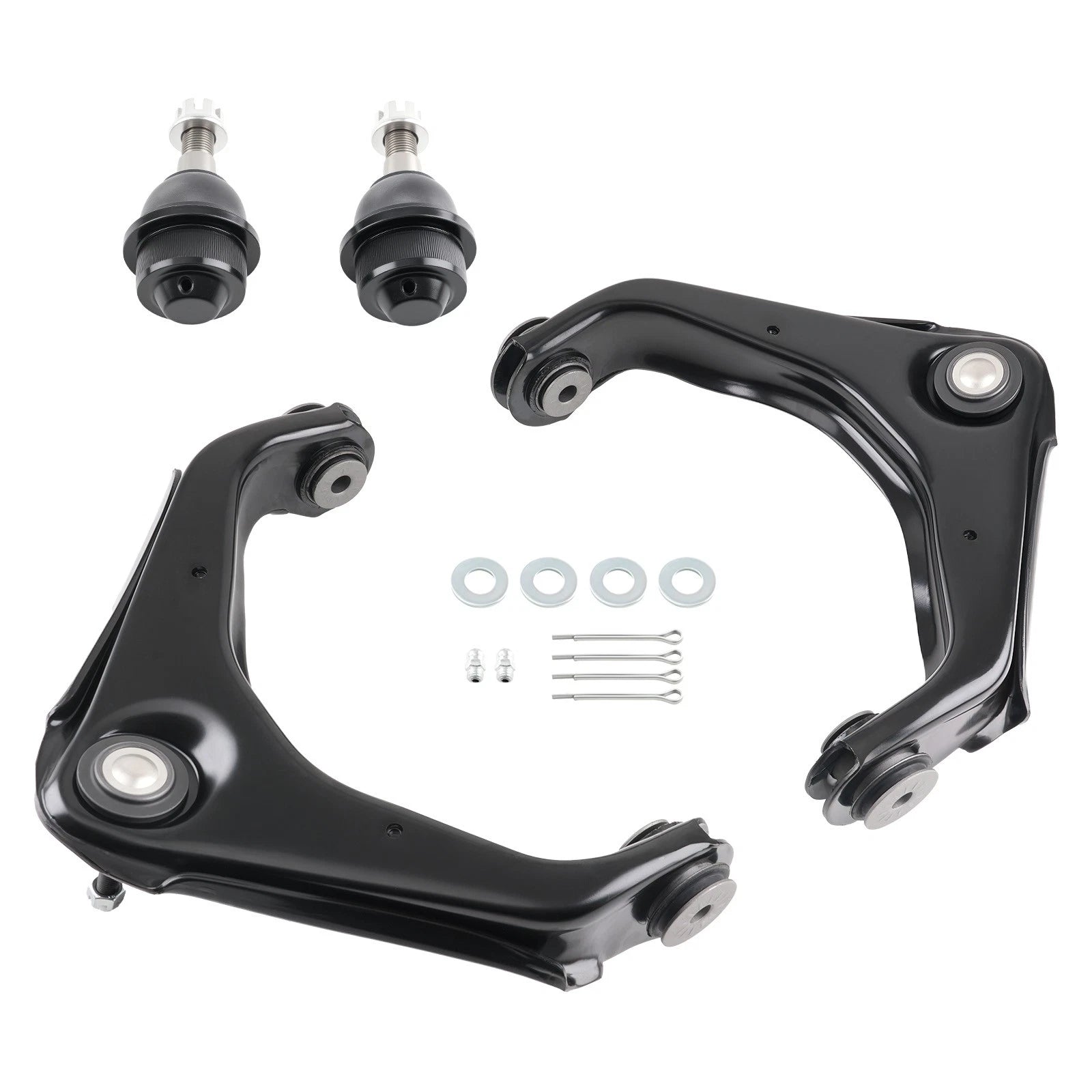 4X Front Upper Control Arms Ball Joints for Silverado Sierra 2500 HD (2001–2010)