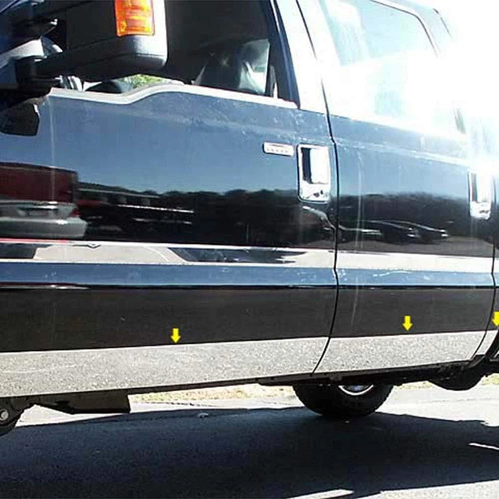 Rocker Panel Molding Chrome 5.5 Inch for 2008–2010 Ford Super Duty