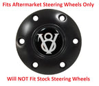 Horn Button Black Steering Wheel 6 Hole Replacement for Ford V8 (2005–2015)