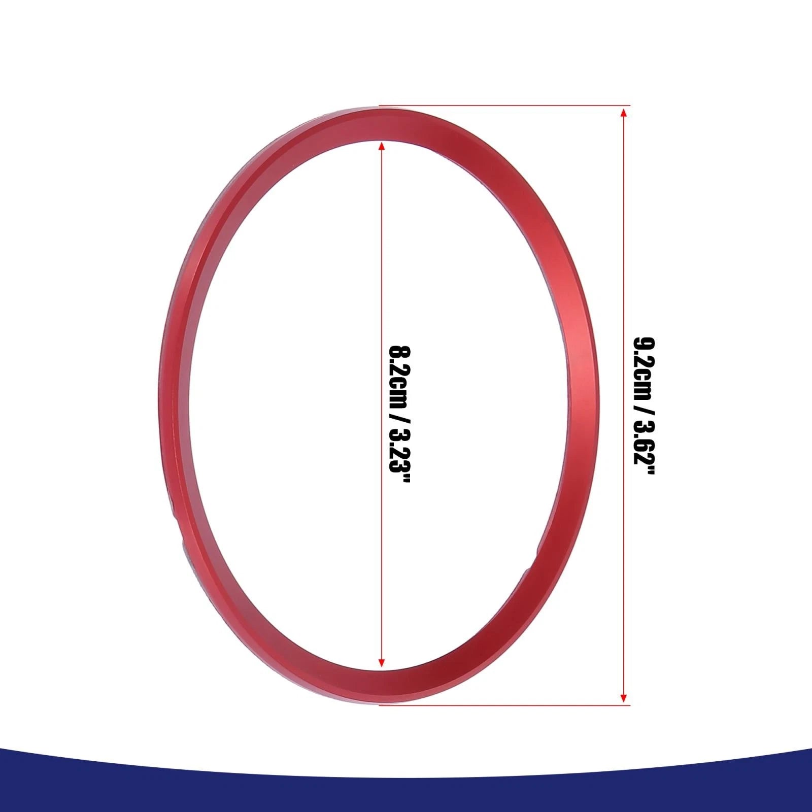 Red Steering Wheel Decal Sticker Cover Trim for Audi Q3 Q5 A5 (2012–2016)