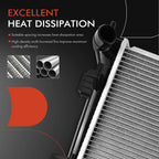 Radiator for Kia Rio Hyundai Accent Veloster (2012–2017)