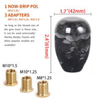 Black Forged Fiber Manual Gear Shift Knob Lever 61mm
