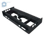 Heavy Duty Skid Steer Pallet Fork Frame with Receiver Hitch & Spear Sleeve