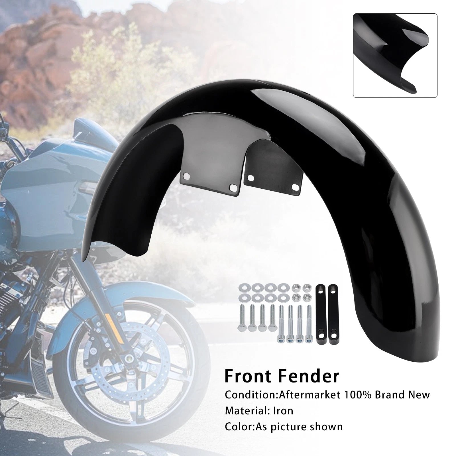 19" Wrap Front Fender for Harley Touring Road Glide Street Glide CVO (2023–2025)