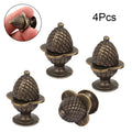Set of 4 Antique Strawberry Drawer Cabinet Knobs 30x22mm