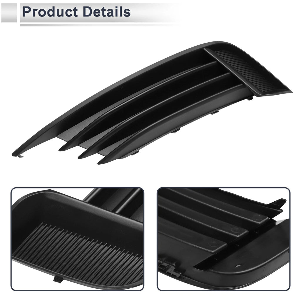 1pc Fog Light Grill for Audi A3 S3 (2013–2017) No. 8V5807681 Black