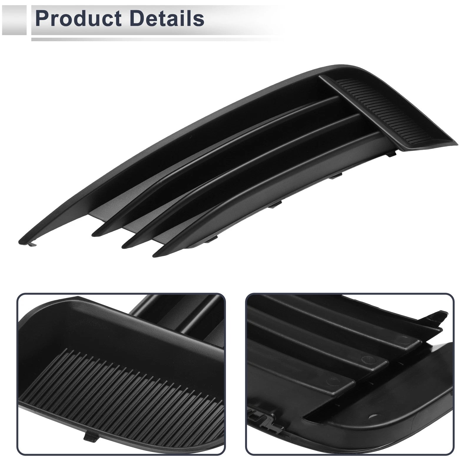 1pc Fog Light Grill for Audi A3 S3 (2013–2017) No. 8V5807681 Black