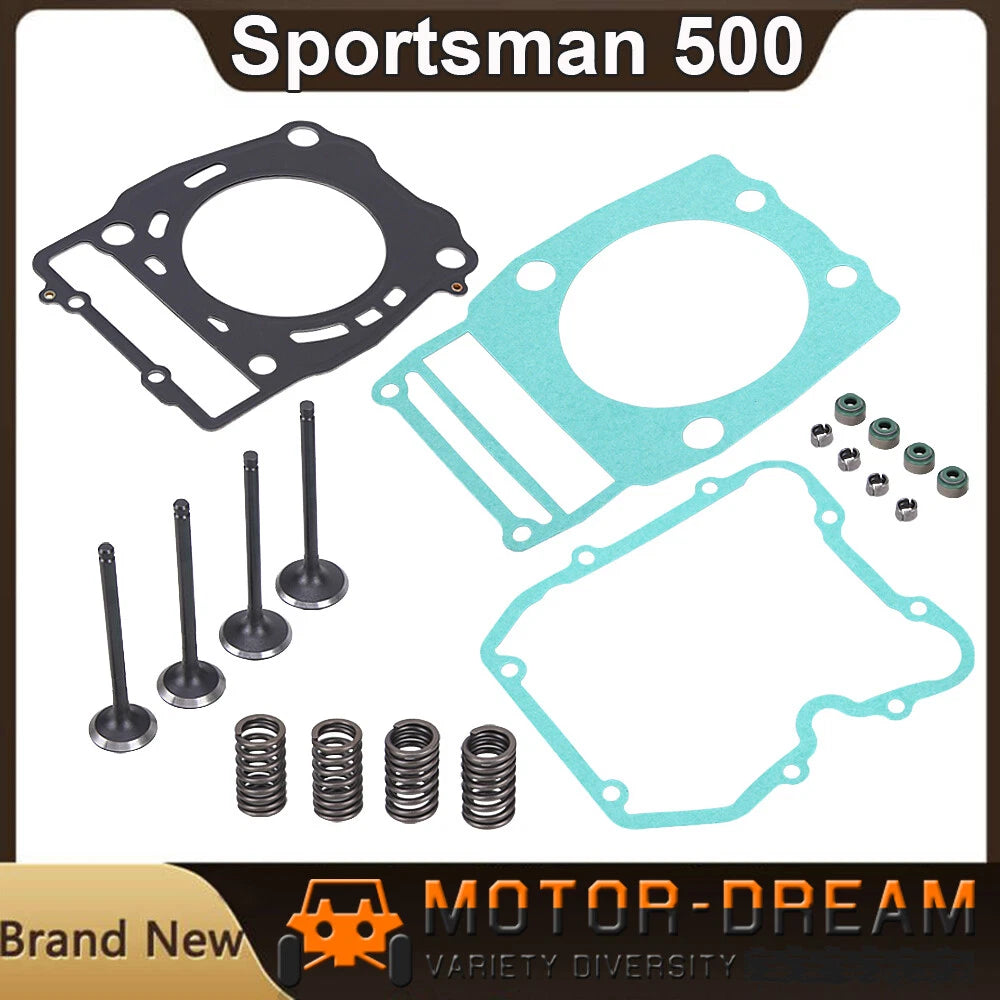 Cylinder Head Valve Spring Collet Gasket Kit for Polaris Sportsman 500 (1996–2013)