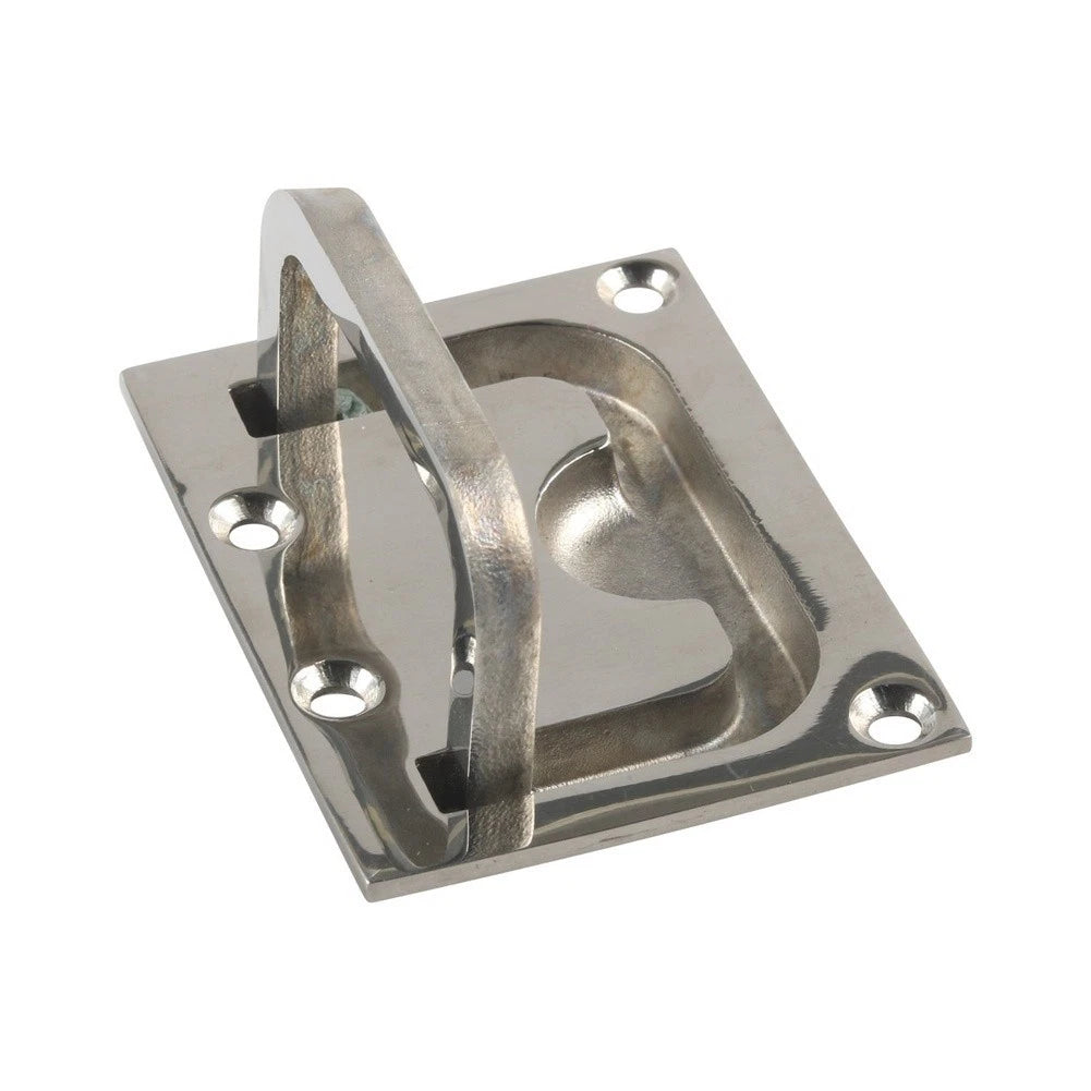 Polished 316 SS Marine Hinges & Handle Kit for Boat Interior Cabinet Doors
