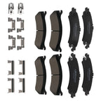 8pcs Ceramic Brake Pads Set for Cadillac Escalade EXT (2002–2006) D834