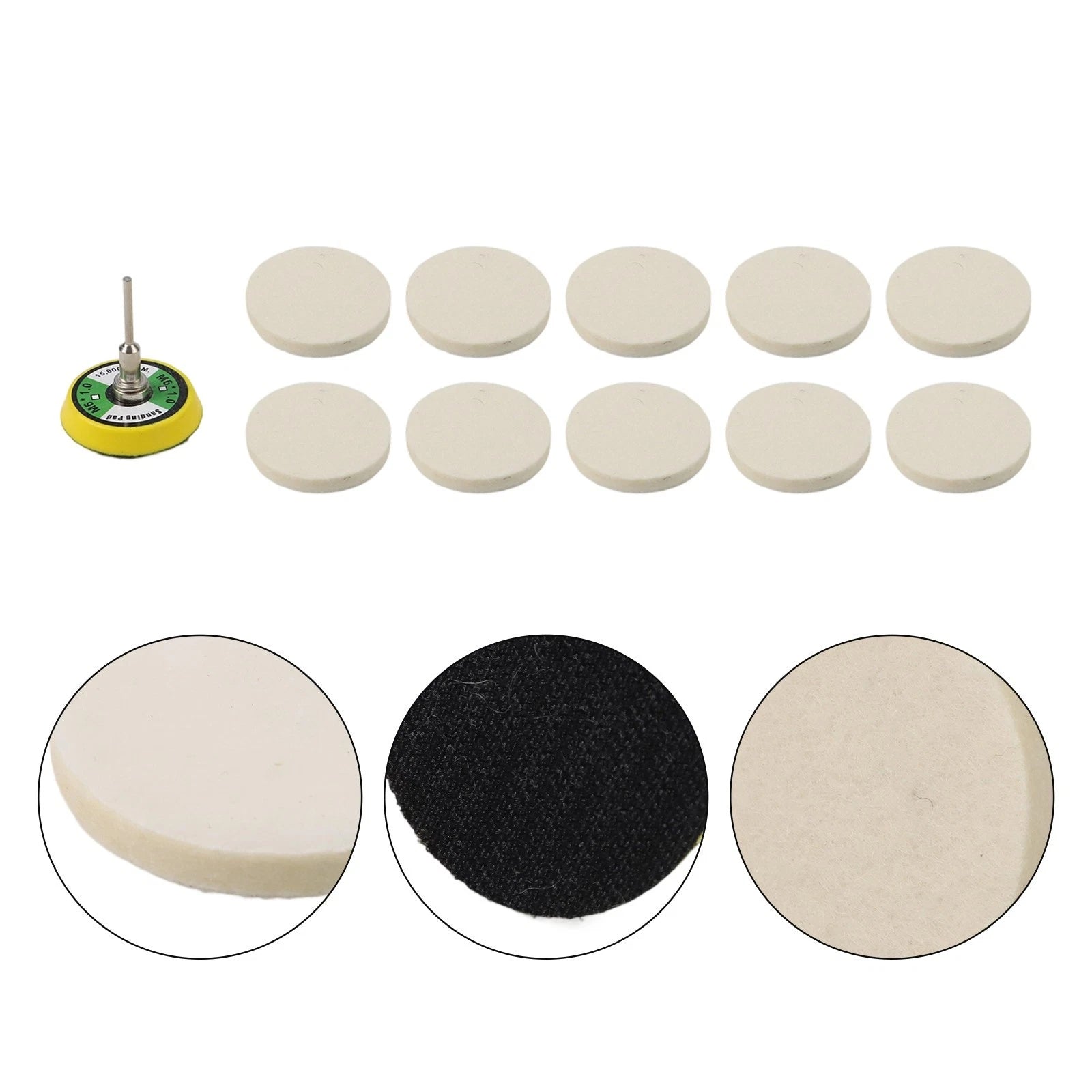 11Pcs Polishing Pad Wool Set for Woodworking Tools