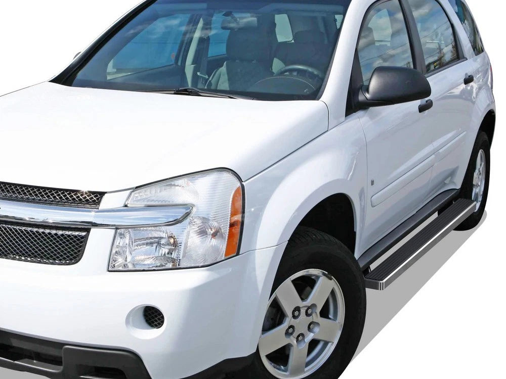 4" Silver Running Boards for Chevy Equinox (2005-2009)