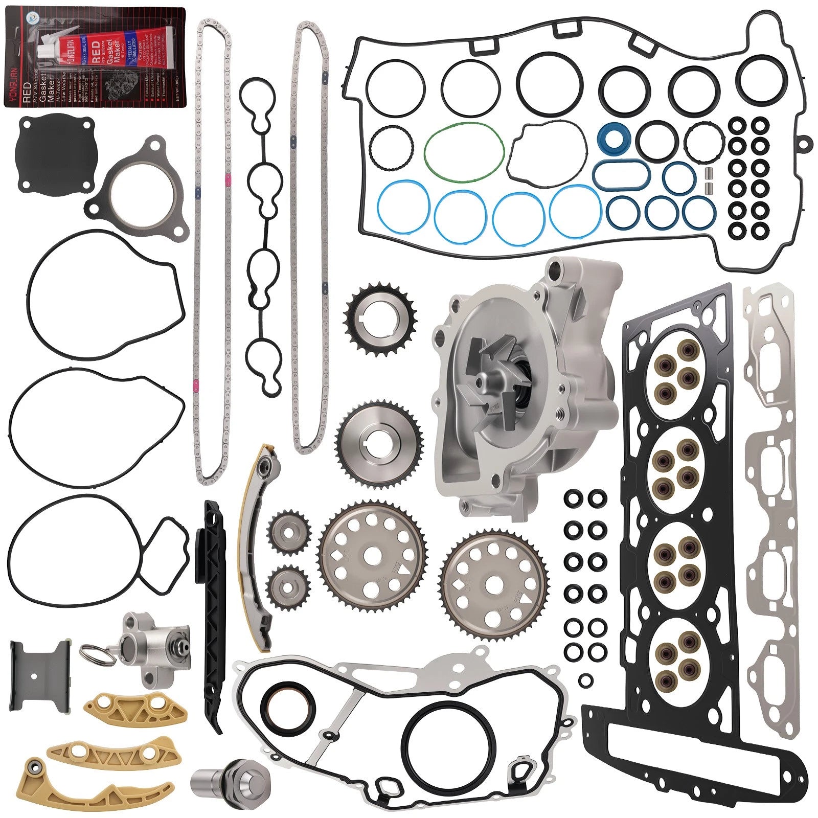 Engine Rebuild Kit Timing Chain Head Set for Chevrolet Malibu (2004–2008)