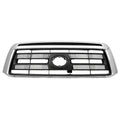Replacement Black Chrome Plastic Front Grille For 2010-2013 Toyota Tundra Pickup