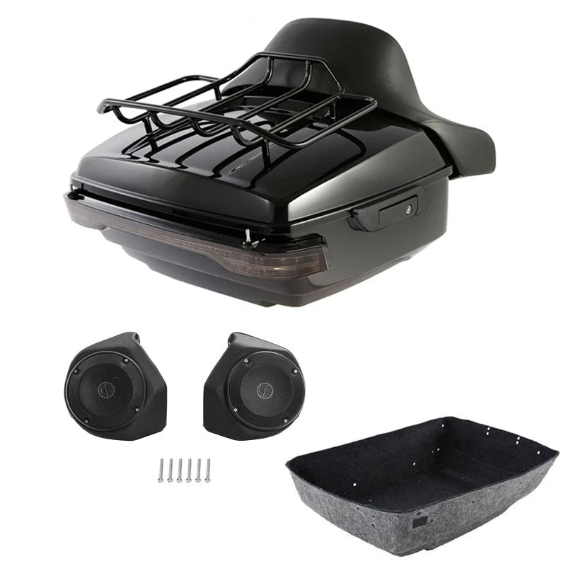 Trunk Pad Rack Light Speakers for Harley CVO Street Glide (2014–2026)