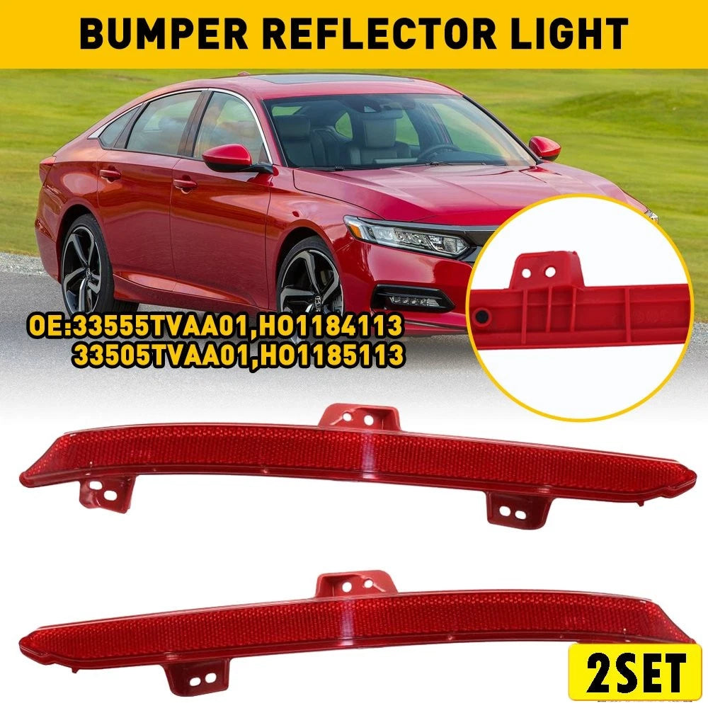 4X Rear Reflector Bumper Light Lamp for Honda Accord (2018–2022)