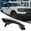 Rear Right Exterior Door Handle for BMW F07 F10 Black Silver Tone