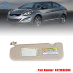 Beige Sun Visor with Makeup Mirror for Hyundai Elantra MD (2011–2015)