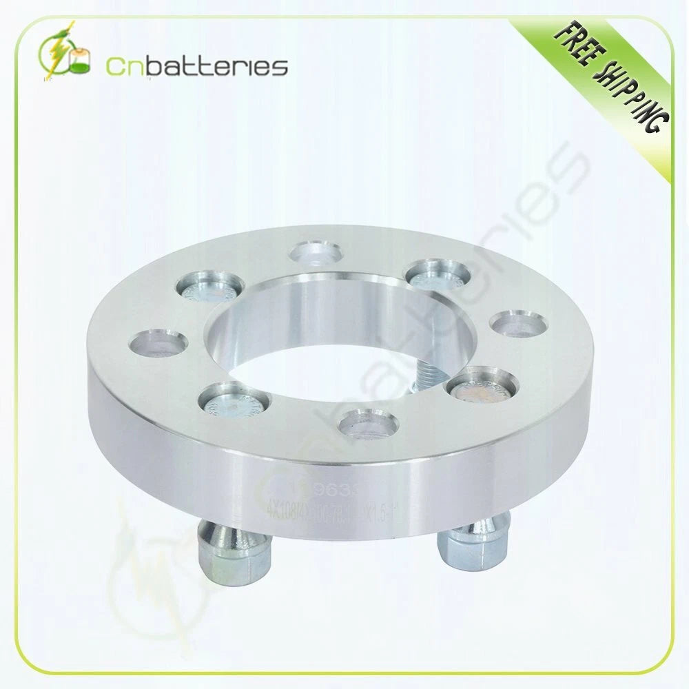 4X 4x108 to 4x100 1" Wheel Spacers 12x1.5 for Ford Focus Mustang Fiesta
