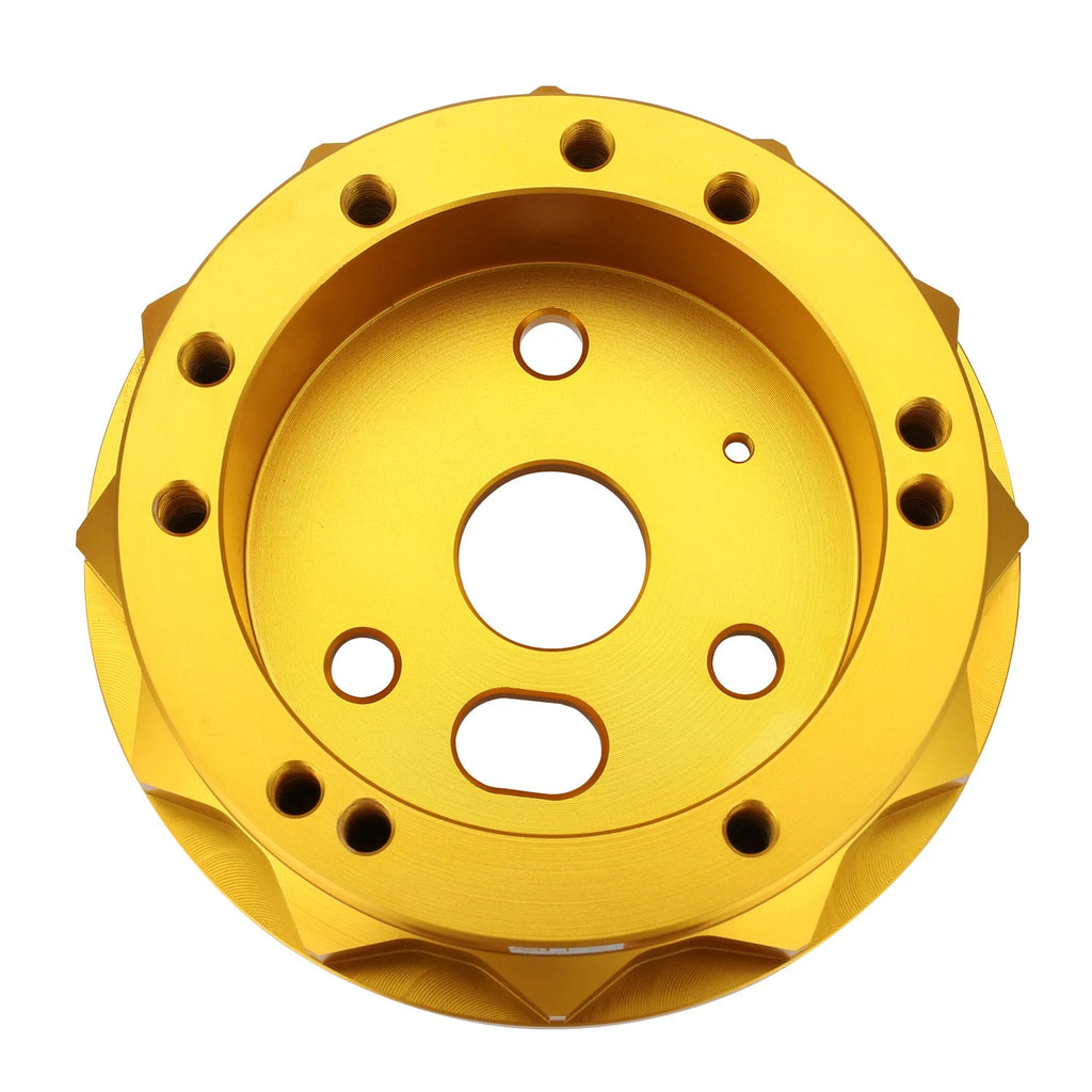 J2 6-Bolt Hub Adapter for Ford Fairlane Mustang (1965–1969) Gold Aluminum