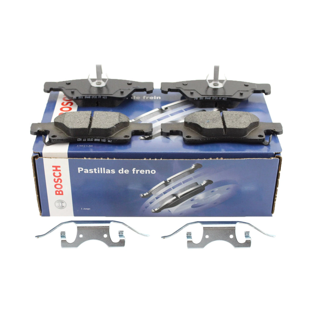 Set of 4 Rear Blue Disc Brake Pads for Dodge Durango Jeep Grand Cherokee (N/A)